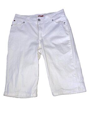 WRANGLER White High-Rise Straight Leg Denim Capris – Women’s Size 12